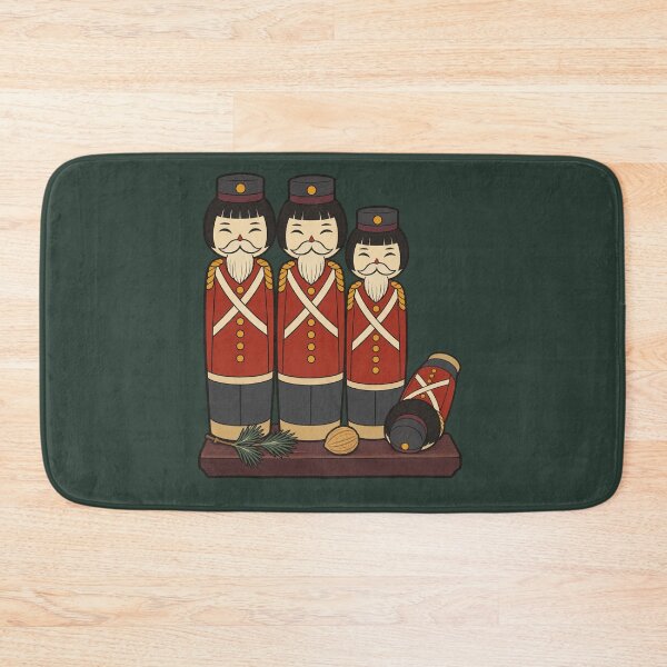 Item preview, Kokeshi Nutcrackers — Japanese Christmas Nutcracker | Ukiyo-e Woodblock designed and sold by Planthem.