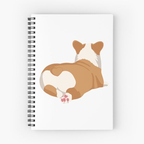 Item preview, Corgi Butt Heart Tail Sploot Dog Illustration designed and sold by svitlaarty.