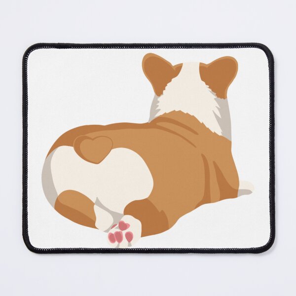 Item preview, Corgi Butt Heart Tail Sploot Dog Illustration designed and sold by svitlaarty.