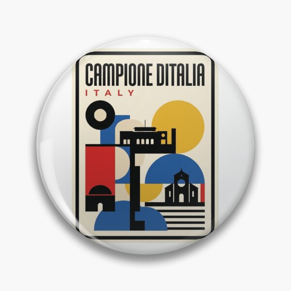 Item preview, Retro Campione Ditalia Bauhaus Geometric Skyline designed and sold by k3rstman1.