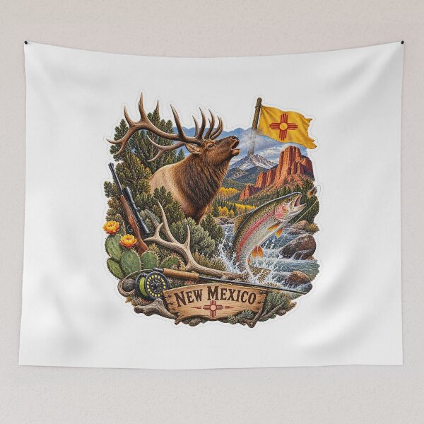 Item preview, New Mexico Hunting & Fishing designed and sold by Whimspired By Paxx.