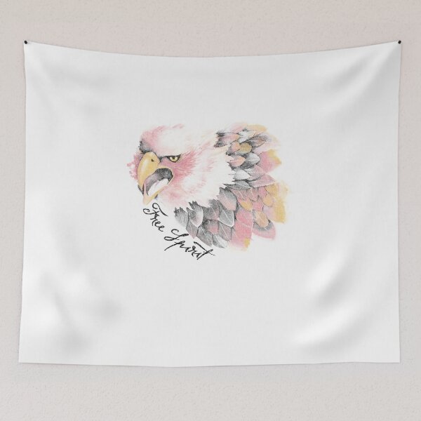 Item preview, Watercolor American Eagle Free Spirit Graphic Art designed and sold by The secret storage room.