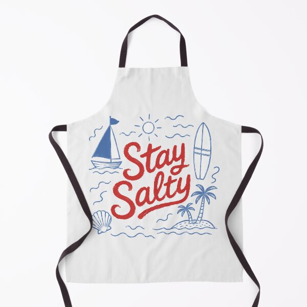 Item preview, Stay Salty Australia Vintage Aussie Beach Surf Travel Illustration designed and sold by Yellowriversss.