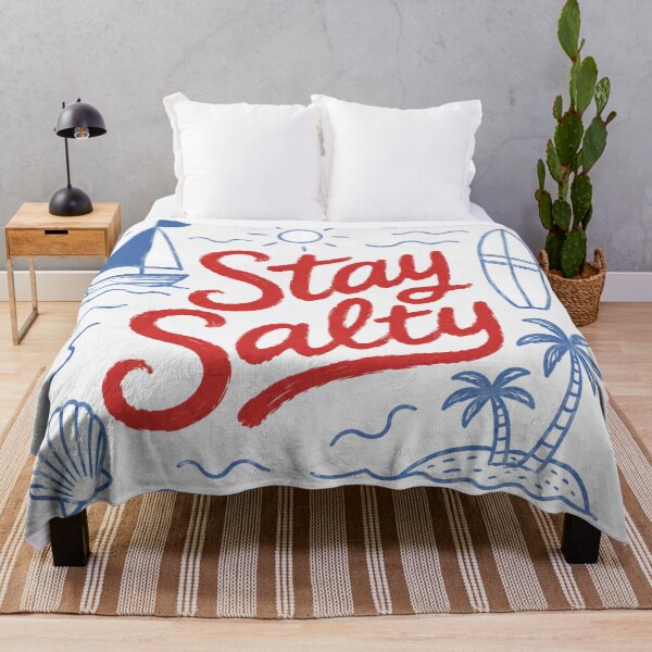 Item preview, Stay Salty Australia Vintage Aussie Beach Surf Travel Illustration designed and sold by Yellowriversss.