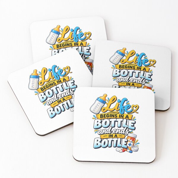 Item preview, Life Begins in a Bottle Ends in a Bottle designed and sold by Design Sounds Studio.