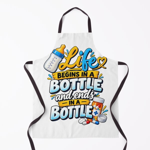 Item preview, Life Begins in a Bottle Ends in a Bottle designed and sold by Design Sounds Studio.