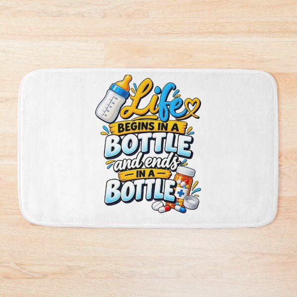 Item preview, Life Begins in a Bottle Ends in a Bottle designed and sold by Design Sounds Studio.
