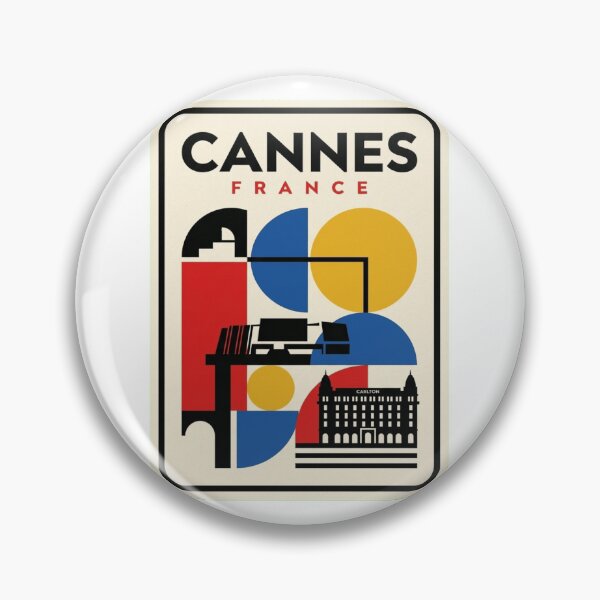 Item preview, Retro Cannes Bauhaus Geometric Skyline designed and sold by k3rstman1.