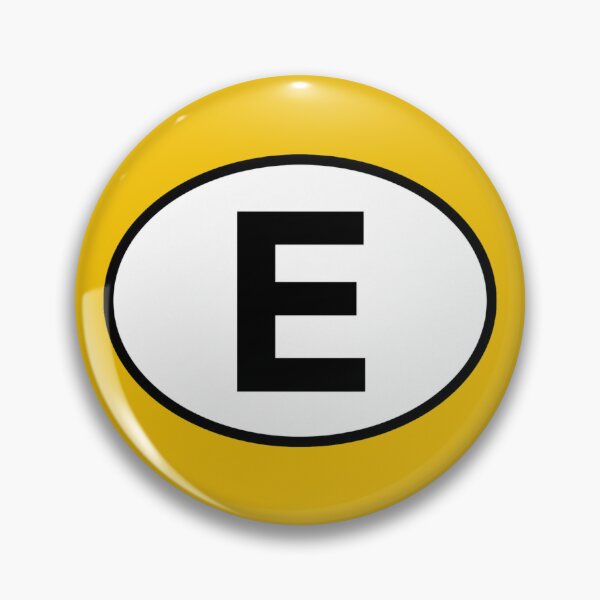 Item preview, Spain E Oval Country Code Sticker designed and sold by The Digital Compass.