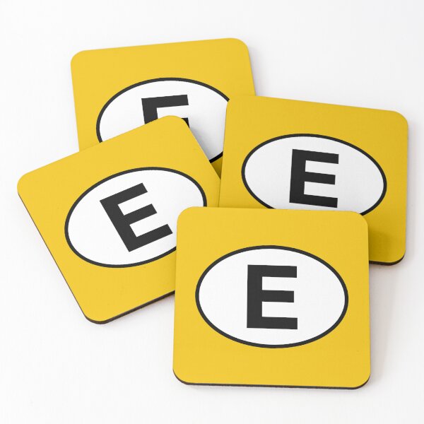 Item preview, Spain E Oval Country Code Sticker designed and sold by The Digital Compass.