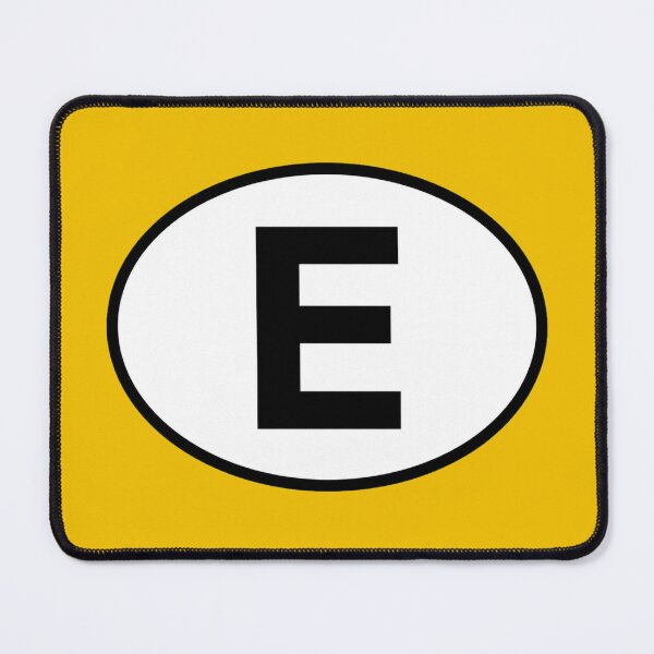Item preview, Spain E Oval Country Code Sticker designed and sold by The Digital Compass.