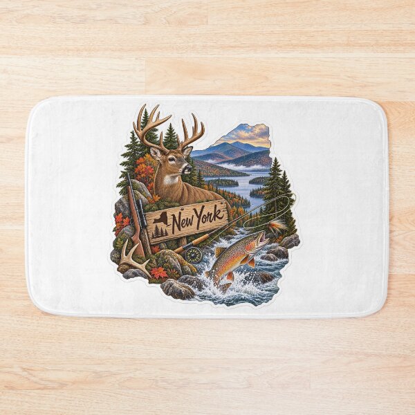 Item preview, New York Hunting & Fishing designed and sold by Whimspired By Paxx.