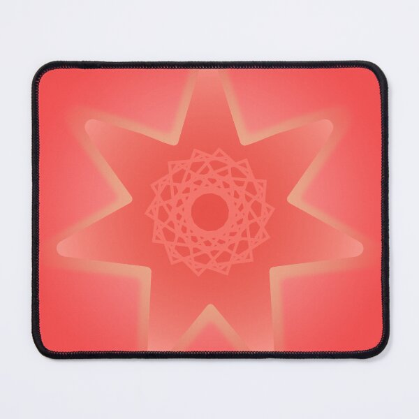 Item preview, Coral Geometric Sun Star Symbol Pattern designed and sold by ZorianArt.