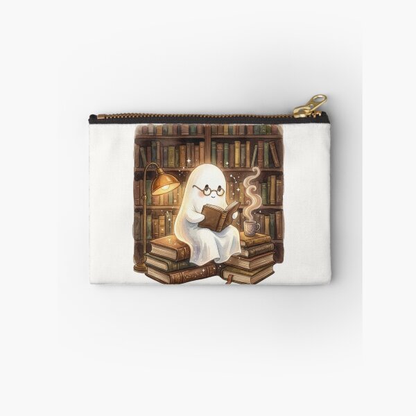Item preview, Cozy Reading Ghost Watercolor Vintage Library Book Club designed and sold by MagicArtzz.