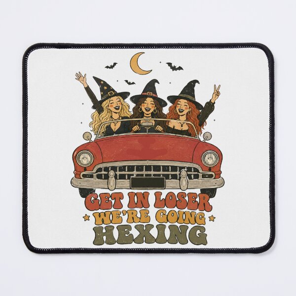 Item preview, Get In Loser We're Going Hexing Retro Witchy Coven Road Trip Art designed and sold by Yellowriversss.