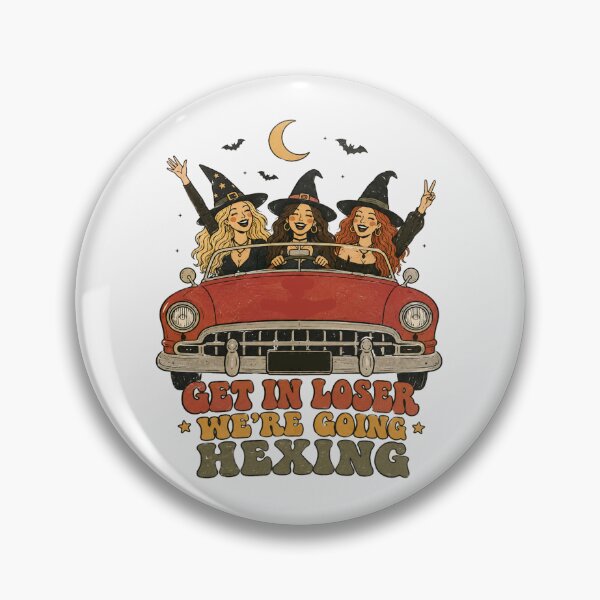 Item preview, Get In Loser We're Going Hexing Retro Witchy Coven Road Trip Art designed and sold by Yellowriversss.