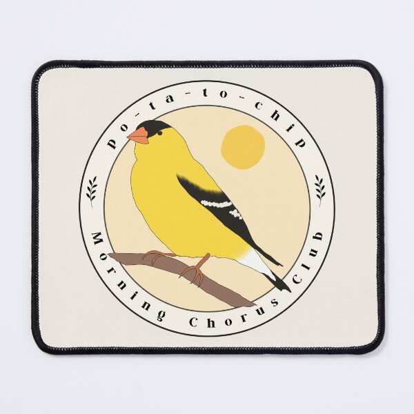 Item preview, American Goldfinch Phonetic Bird Call Art designed and sold by FarnwirbelArt.