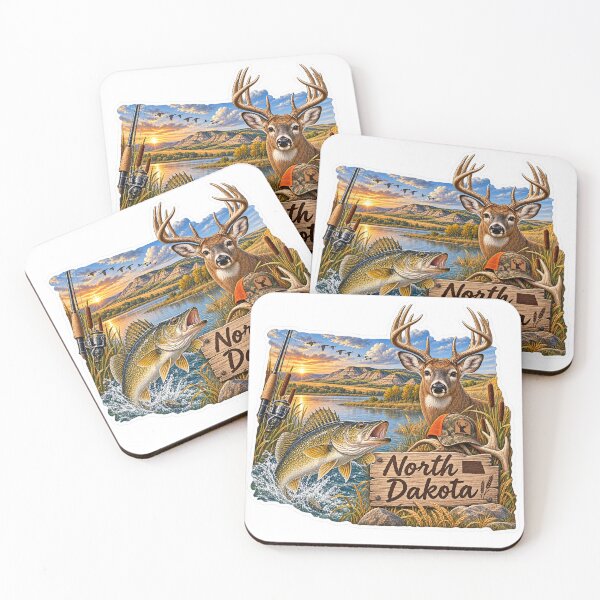 Item preview, North Dakota Hunting & Fishing designed and sold by Whimspired By Paxx.