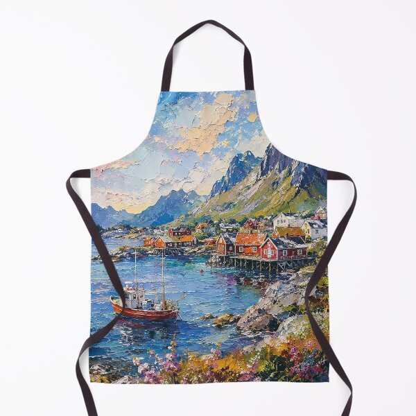 Item preview, Lofoten, Norway – a painting of a summer day in this beautiful Scandinavian place. designed and sold by GalleryKauffeld.