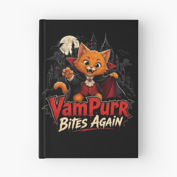 Item preview, Vampurr Bites Again Funny Cat designed and sold by TheEndDesign.