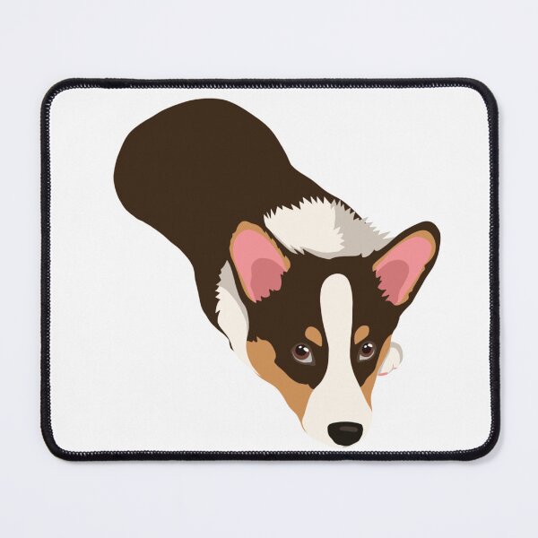 Item preview, Tri-Color Corgi Top View Looking Up Dog Illustration designed and sold by svitlaarty.