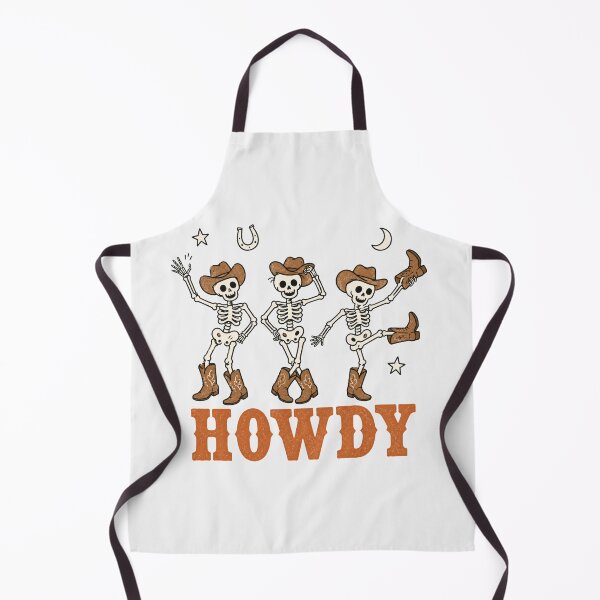 Item preview, Howdy Skeleton Cowboy Retro Western Halloween Dancing Skeletons designed and sold by Yellowriversss.
