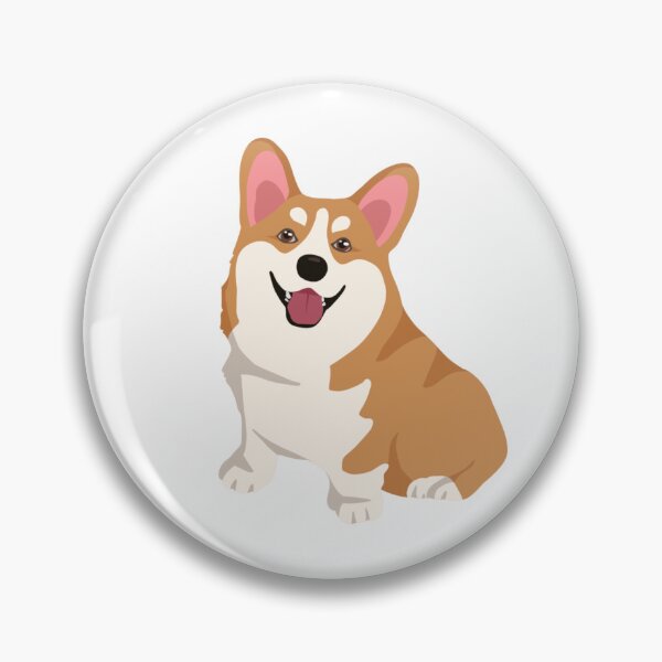Item preview, Happy Sitting Corgi Dog Happy Smile Vector Portrait designed and sold by svitlaarty.