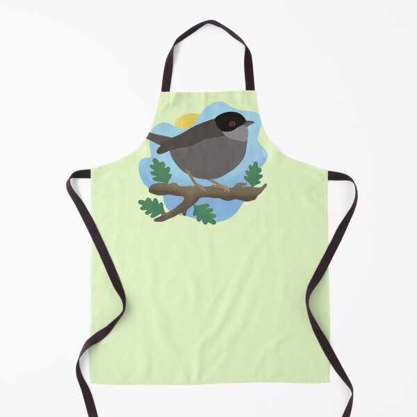 Item preview, Sardinian Warbler on a Branch Illustration designed and sold by FandomizedRose.