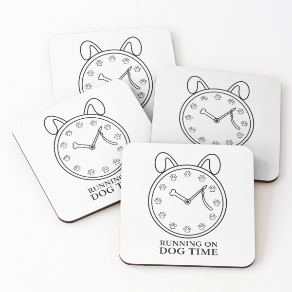 Item preview, Running on Dog Time  | Funny Dog Owner Gift designed and sold by DogTiredbyPeter.