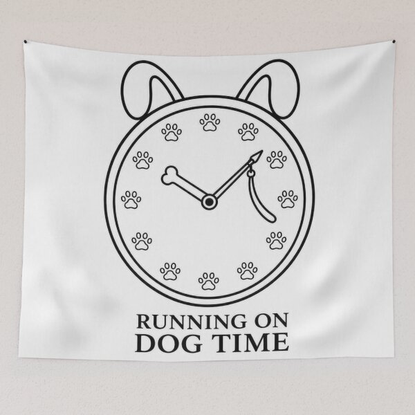 Item preview, Running on Dog Time  | Funny Dog Owner Gift designed and sold by DogTiredbyPeter.