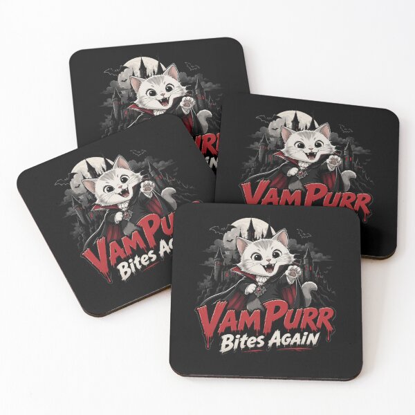 Item preview, Vampurr Bites Again Funny Cat designed and sold by TheEndDesign.