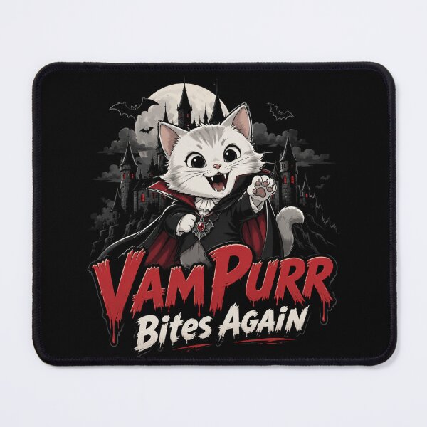 Item preview, Vampurr Bites Again Funny Cat designed and sold by TheEndDesign.
