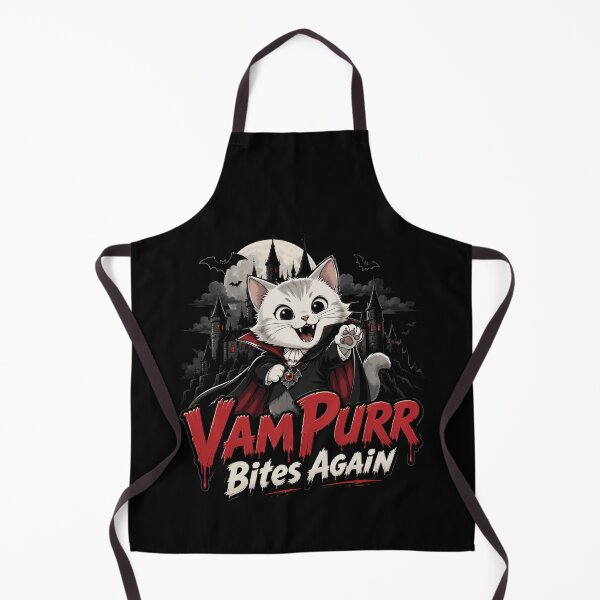 Item preview, Vampurr Bites Again Funny Cat designed and sold by TheEndDesign.