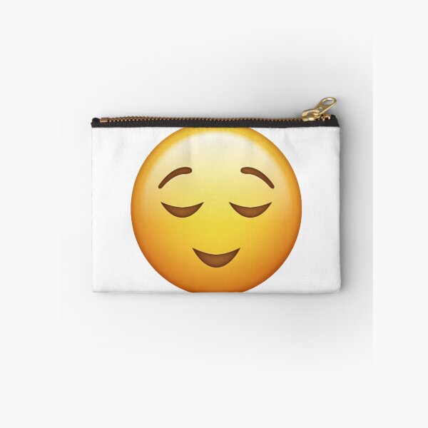 Item preview, Calm Relieved Smiling Yellow Face Emoji designed and sold by Tom-Riley.