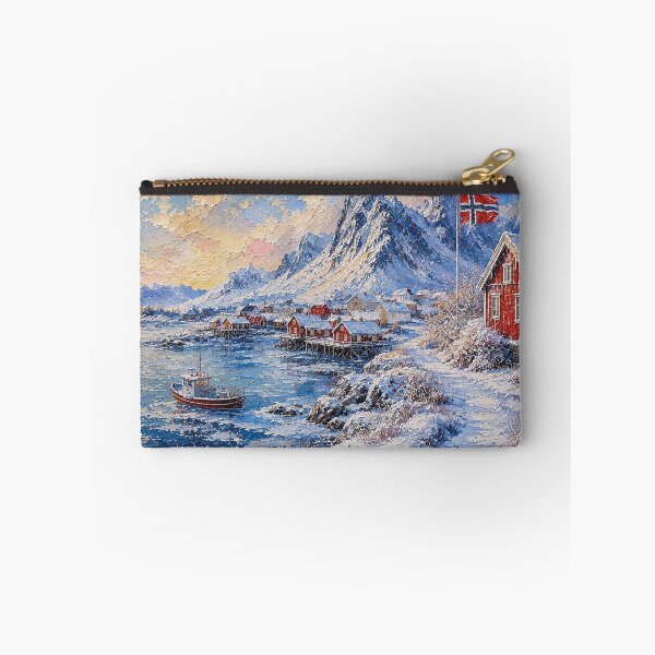 Item preview, Lofoten painting, Norway – a winter day in this beautiful Scandinavian place. designed and sold by GalleryKauffeld.