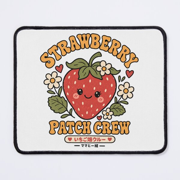 Item preview, Strawberry Patch Crew Kawaii Retro Strawberry Harvest Cottagecore designed and sold by Yellowriversss.