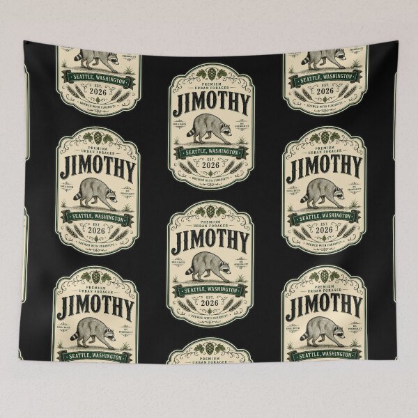 Item preview, Jimothy Premium Urban Forager Vintage Seattle Raccoon designed and sold by TheTrendsDesk.