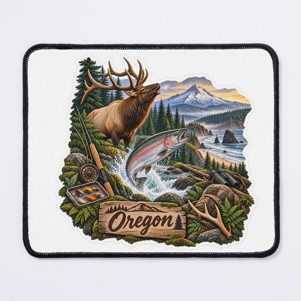 Item preview, Oregon Hunting & Fishing designed and sold by Whimspired By Paxx.