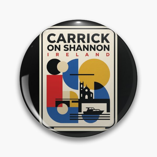 Item preview, Retro Carrick On Shannon Bauhaus Geometric Skyline designed and sold by k3rstman1.