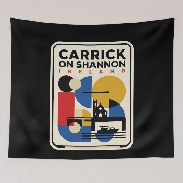 Aperçu de l'œuvre Rétro Carrick-on-Shannon, horizon géométrique Bauhaus créée et vendue par k3rstman1.
