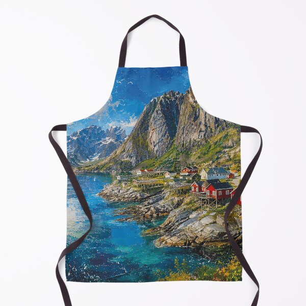 Item preview, Lofoten, Norway – a painting of a summer day in this beautiful Scandinavian place. designed and sold by GalleryKauffeld.