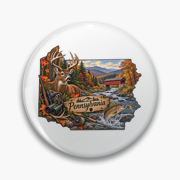 Item preview, Pennsylvania Hunting & Fishing designed and sold by Whimspired By Paxx.