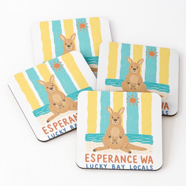 Item preview, Esperance WA Lucky Bay Locals Cute Kangaroo Beach Australia Travel designed and sold by Yellowriversss.