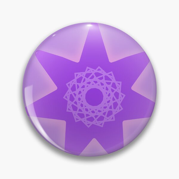 Item preview, Purple Geometric Sun Star Symbol Pattern designed and sold by ZorianArt.