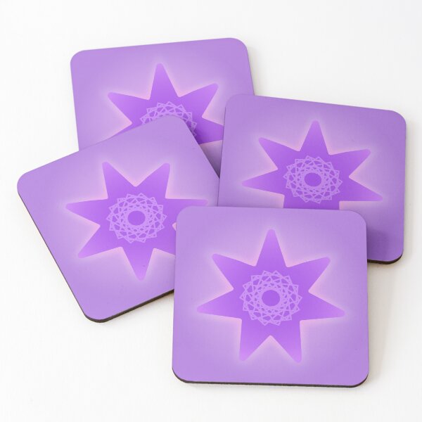 Item preview, Purple Geometric Sun Star Symbol Pattern designed and sold by ZorianArt.