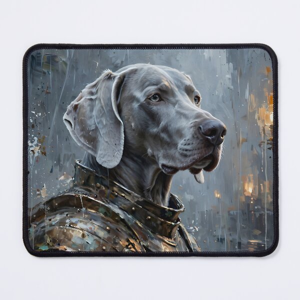 Item preview, Armored Weimaraner Knight | Dark Fantasy Dog Portrait designed and sold by cr6zym1nd.
