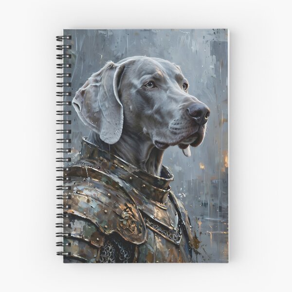 Item preview, Armored Weimaraner Knight | Dark Fantasy Dog Portrait designed and sold by cr6zym1nd.