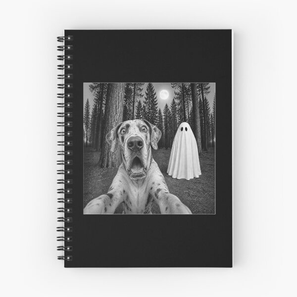 Item preview, Spooky Great Dane Selfie with Ghost Halloween Dog designed and sold by RannaHile.