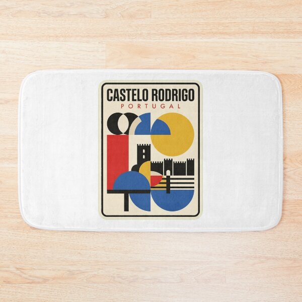 Item preview, Retro Castelo Rodrigo Bauhaus Geometric Skyline designed and sold by k3rstman1.