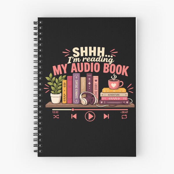 Item preview, Shhh.. I'm Reading My Audio Book Funny Bookworm Book Lover designed and sold by gordonbwyashop.